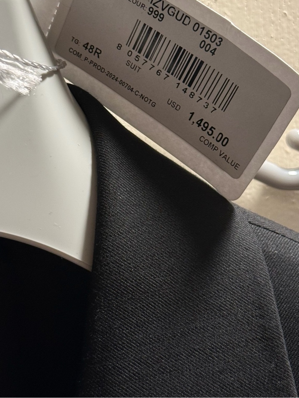 Emporio Armani Black Men's Suit Jacket